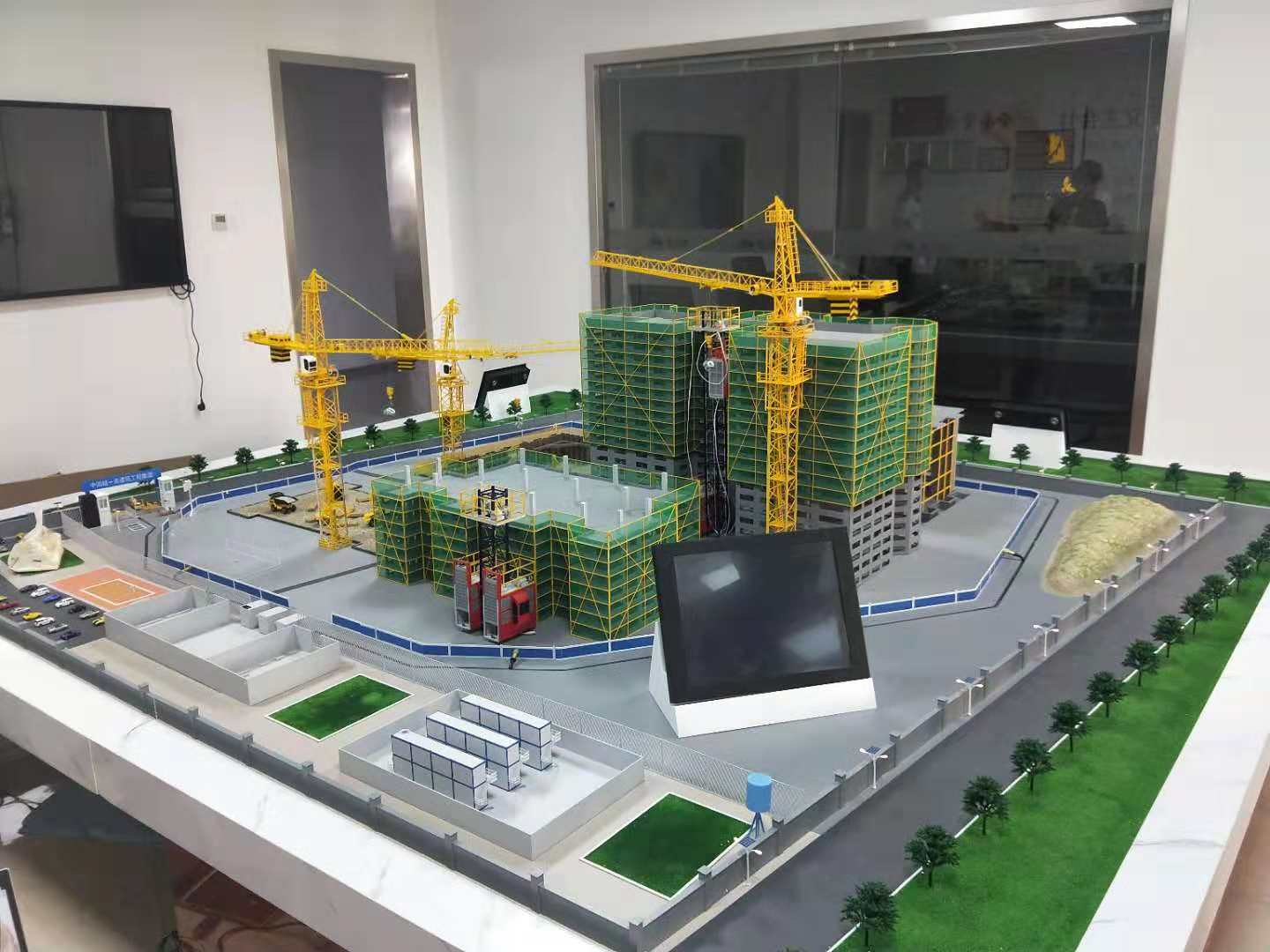 盐田区建筑施工场景模型